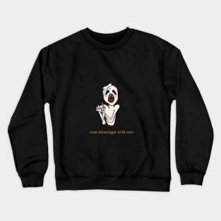 oh, messenger with makup! Crewneck Sweatshirt